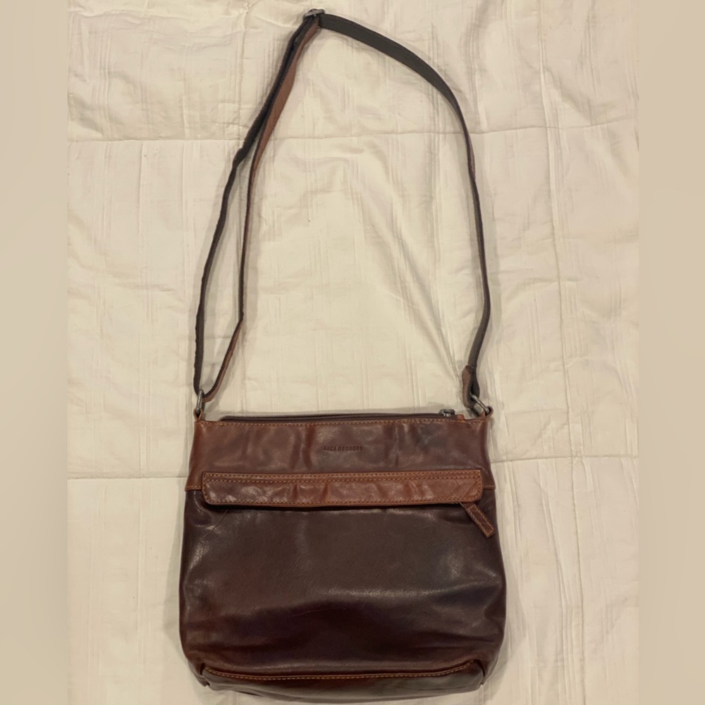 Jack Georges Voyager Zippered Crossbody Hobo